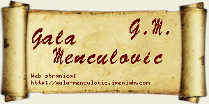 Gala Menčulović vizit kartica